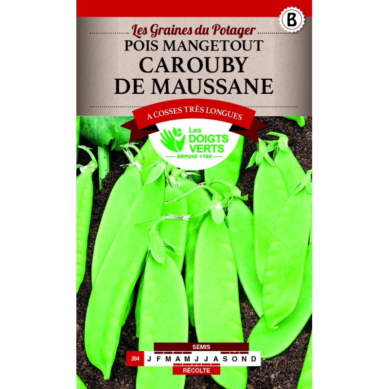 Petit pois mangetout Carouby demi rame 250 g