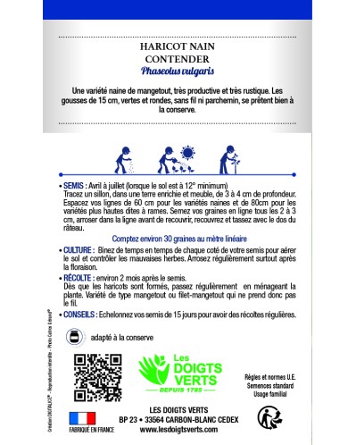Haricot contender 500 g
