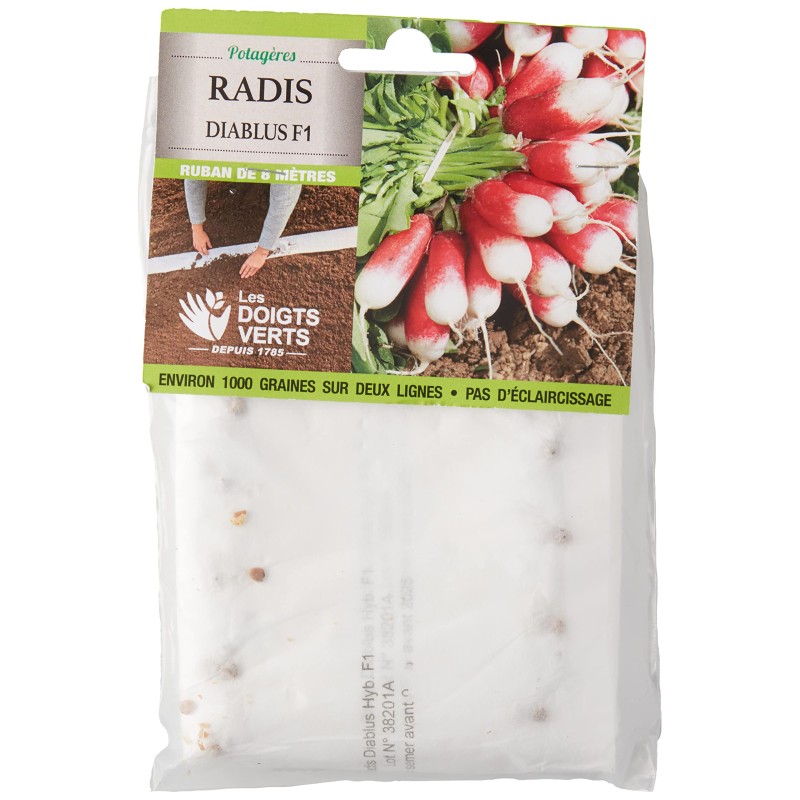 Radis ruban diablus F1 1000 graines